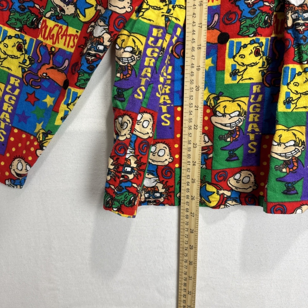 VTG Rugrats Lounge Pajama Pants Sz Medium Set drawstring's See Measurements - Picture 3 of 10